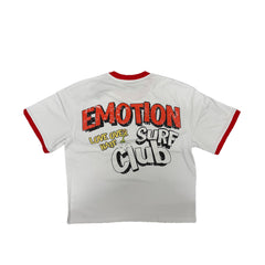 Vintage Ringer T‑Shirt Retro Cartoon Graphic Short Sleeve Streetwear Tee
