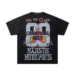 Majestik 00 Motorsports Vintage Racing Graphic T‑Shirt