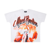 Vintage Mixed Emotion Angel Graphic Oversized Crew Neck Streetwear T‑Shirt