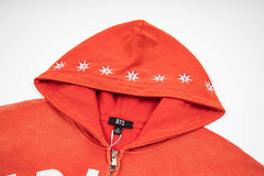 Vintage Orange ARIARI RANG Full‑Zip Hoodie