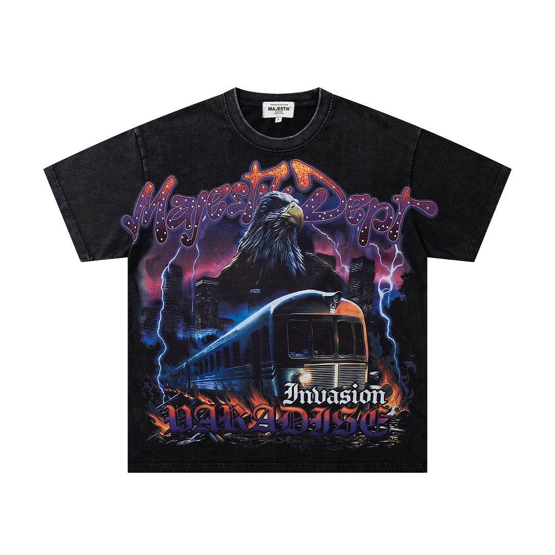 Dark Castle Dragon Rock Vintage Graphic T‑Shirt