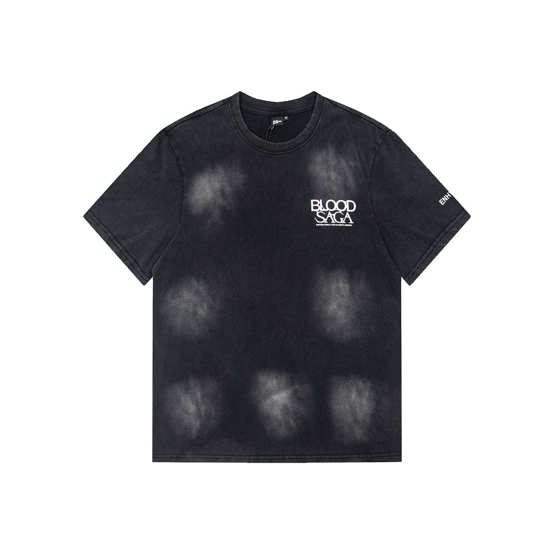Vintage Black Lightning Wing Graphic T‑Shirt
