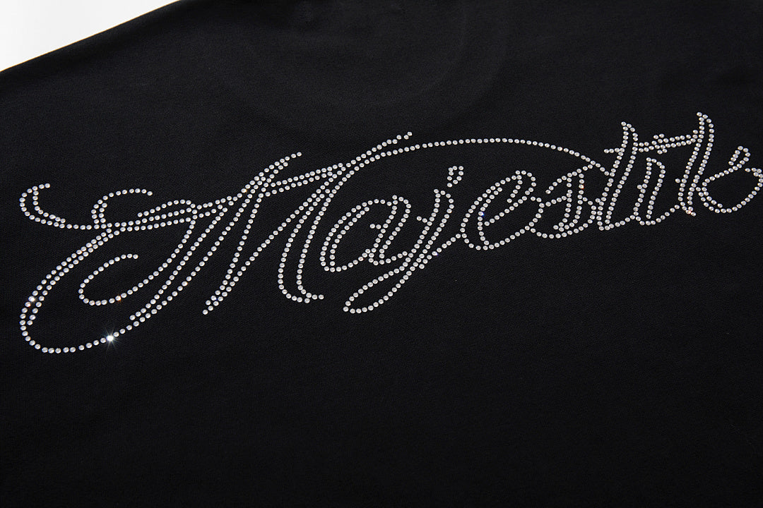 Black Vintage Cyber Fantasy Cityscape Band‑Style Graphic T‑Shirt
