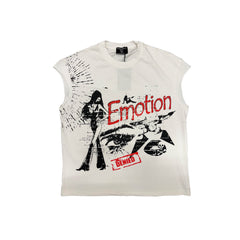 Vintage Rock Portrait Graphic Sleeveless Tank Top Streetwear Tee