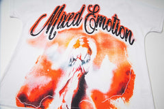Vintage Mixed Emotion Angel Graphic Oversized Crew Neck Streetwear T‑Shirt