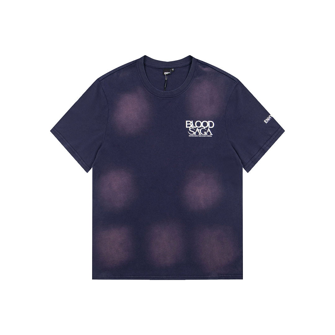 Vintage Faded Blood Saga Graphic T‑Shirt