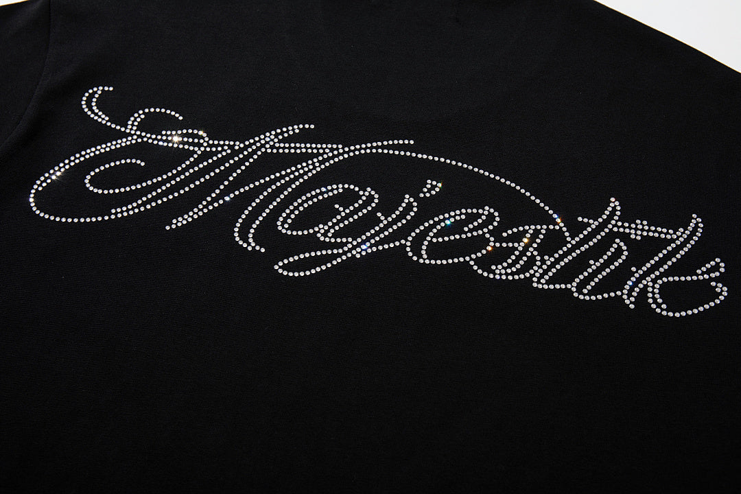 Black Vintage Sci‑Fi Alien Mecha Band‑Style Graphic T‑Shirt