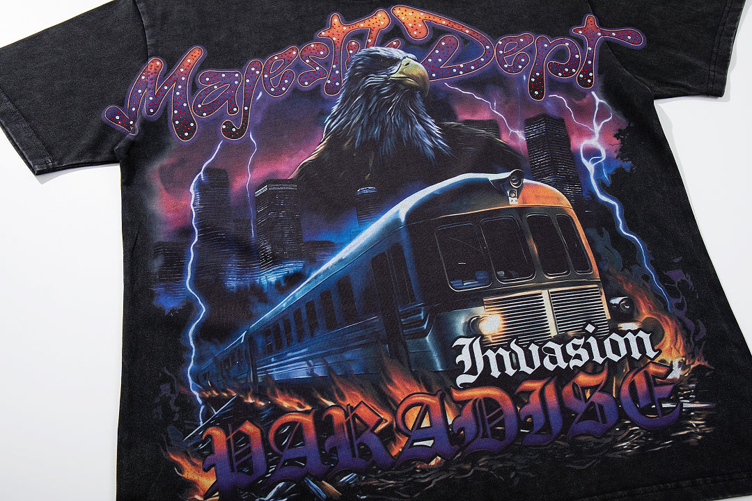 Dark Castle Dragon Rock Vintage Graphic T‑Shirt