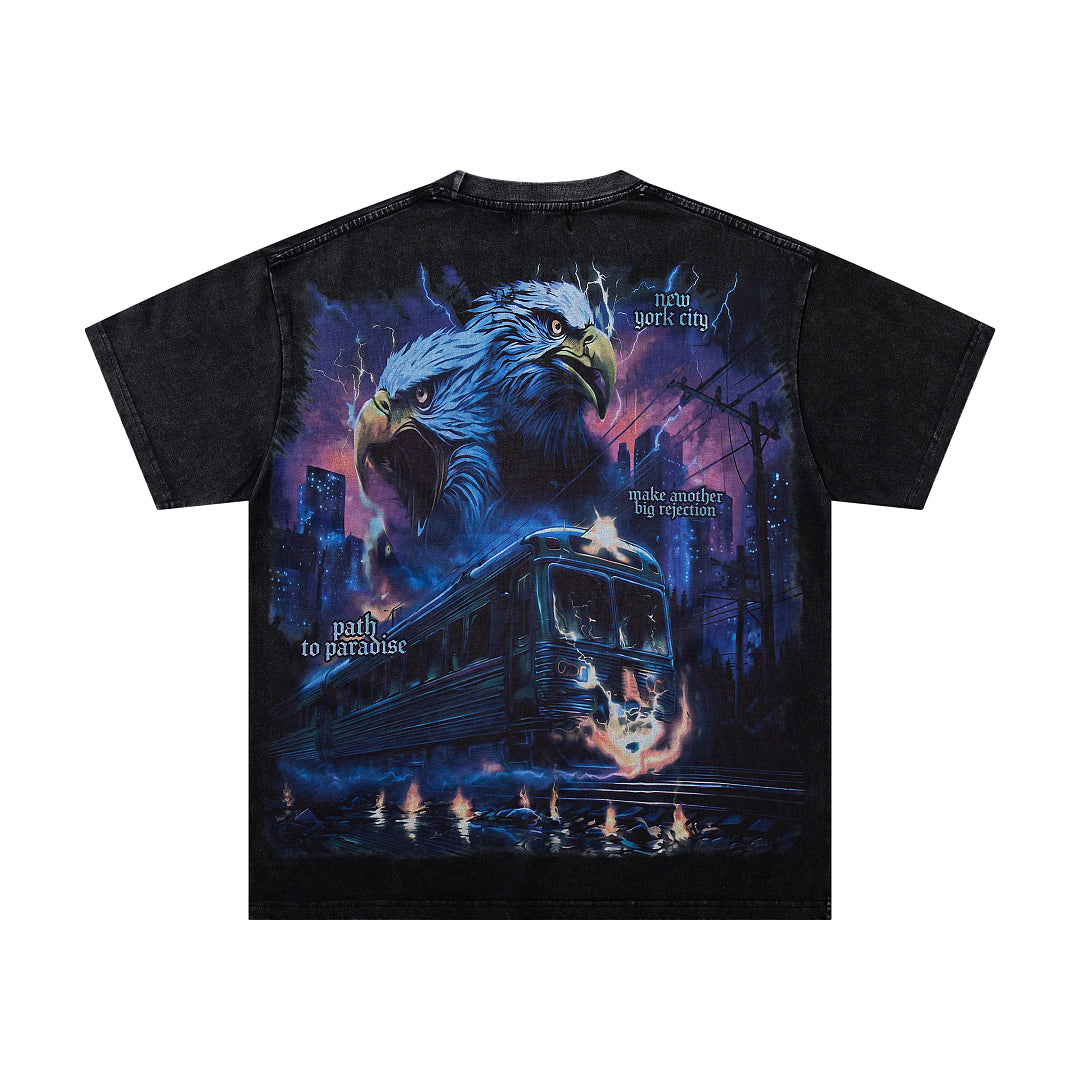 Dark Castle Dragon Rock Vintage Graphic T‑Shirt