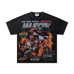 Majestik 00 Motorsports Vintage Racing Graphic T‑Shirt