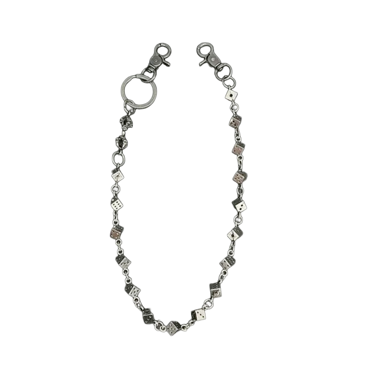 Vintage Star Beaded Chain Choker Necklace Men Streetwear Gothic Metal Chain Jewelry