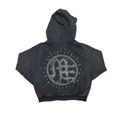 Vintage Cross Logo Cropped Zip Hoodie Underground Street Top
