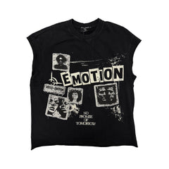 Vintage Collage Graphic Sleeveless Tank Top Streetwear Vest