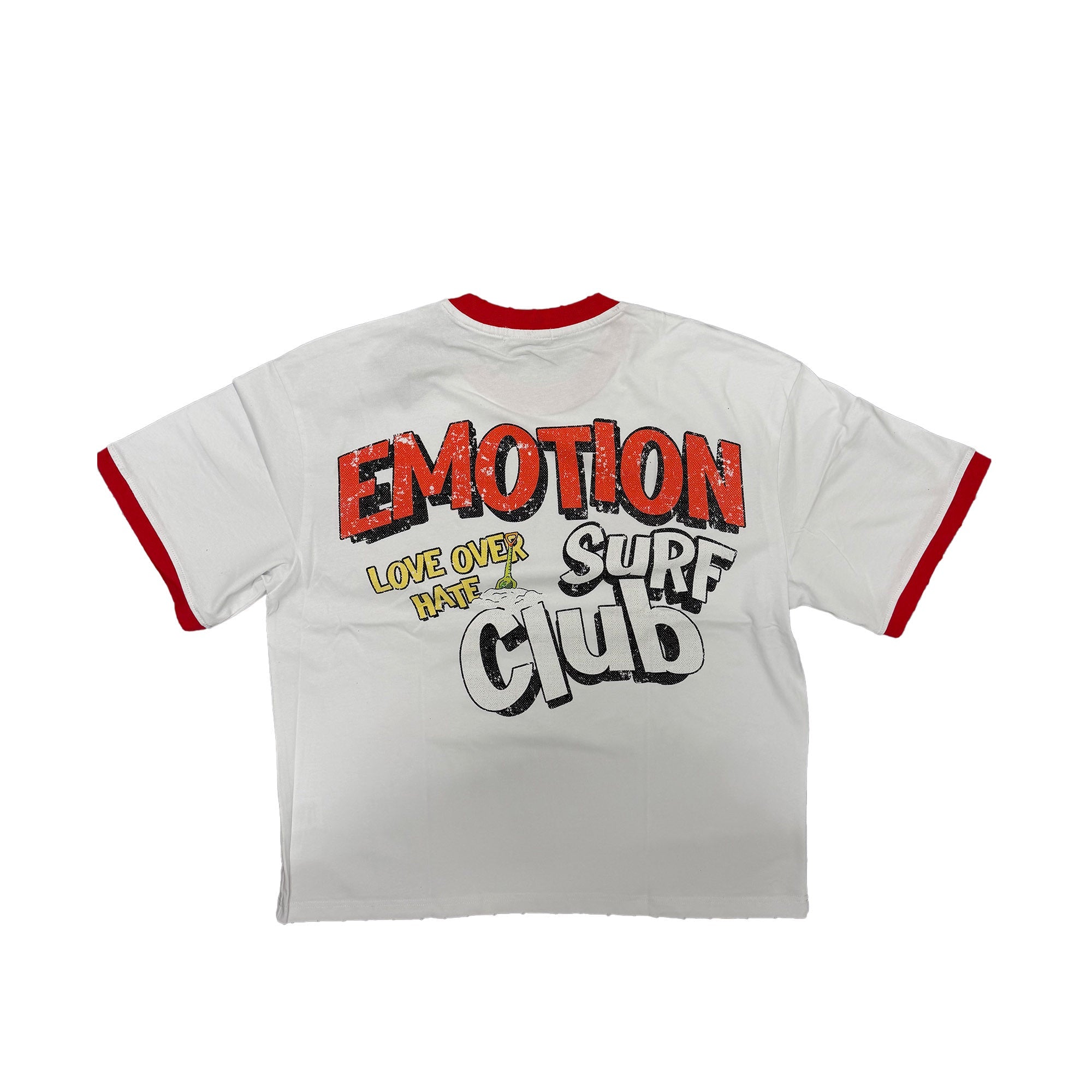 Vintage Ringer T‑Shirt Retro Cartoon Graphic Short Sleeve Streetwear Tee