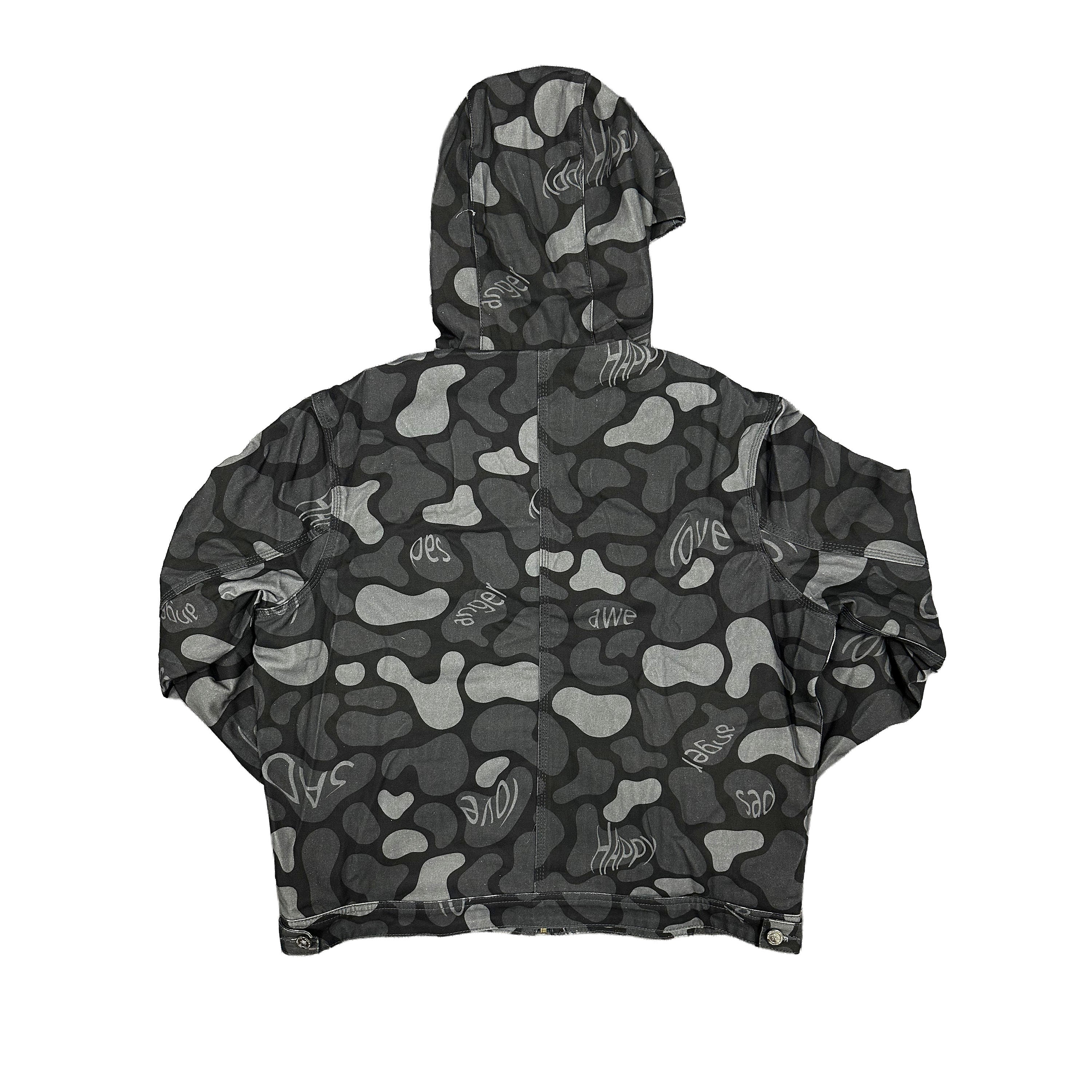 Underground Street Style Camo Pattern Loose Fit Pullover Hoodie