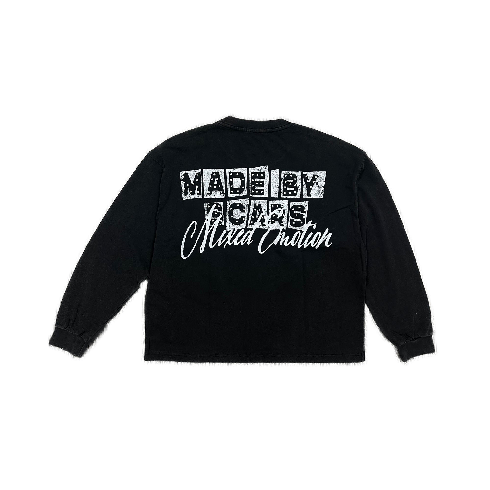 Black Vintage Portrait Graphic Long Sleeve T‑Shirt Men Streetwear Casual Top