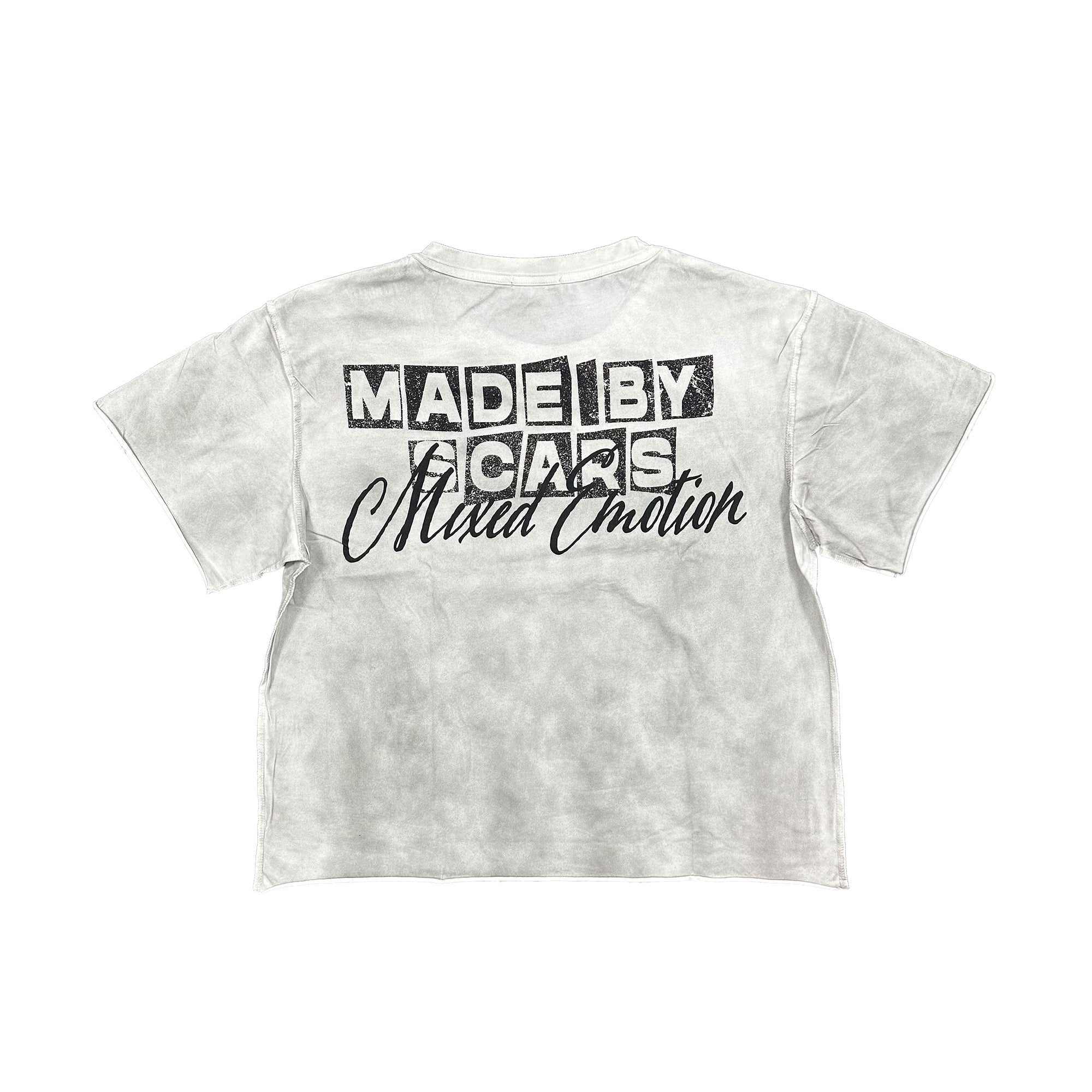 Washed Grey Angel Graphic T‑Shirt Men Vintage Streetwear Short Sleeve Tee