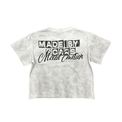 Washed Grey Angel Graphic T‑Shirt Men Vintage Streetwear Short Sleeve Tee