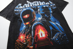 Vintage Black Metal Band Double‑Sided Graphic T‑Shirt