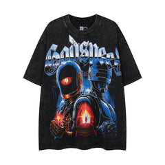 Vintage Black Metal Band Double‑Sided Graphic T‑Shirt