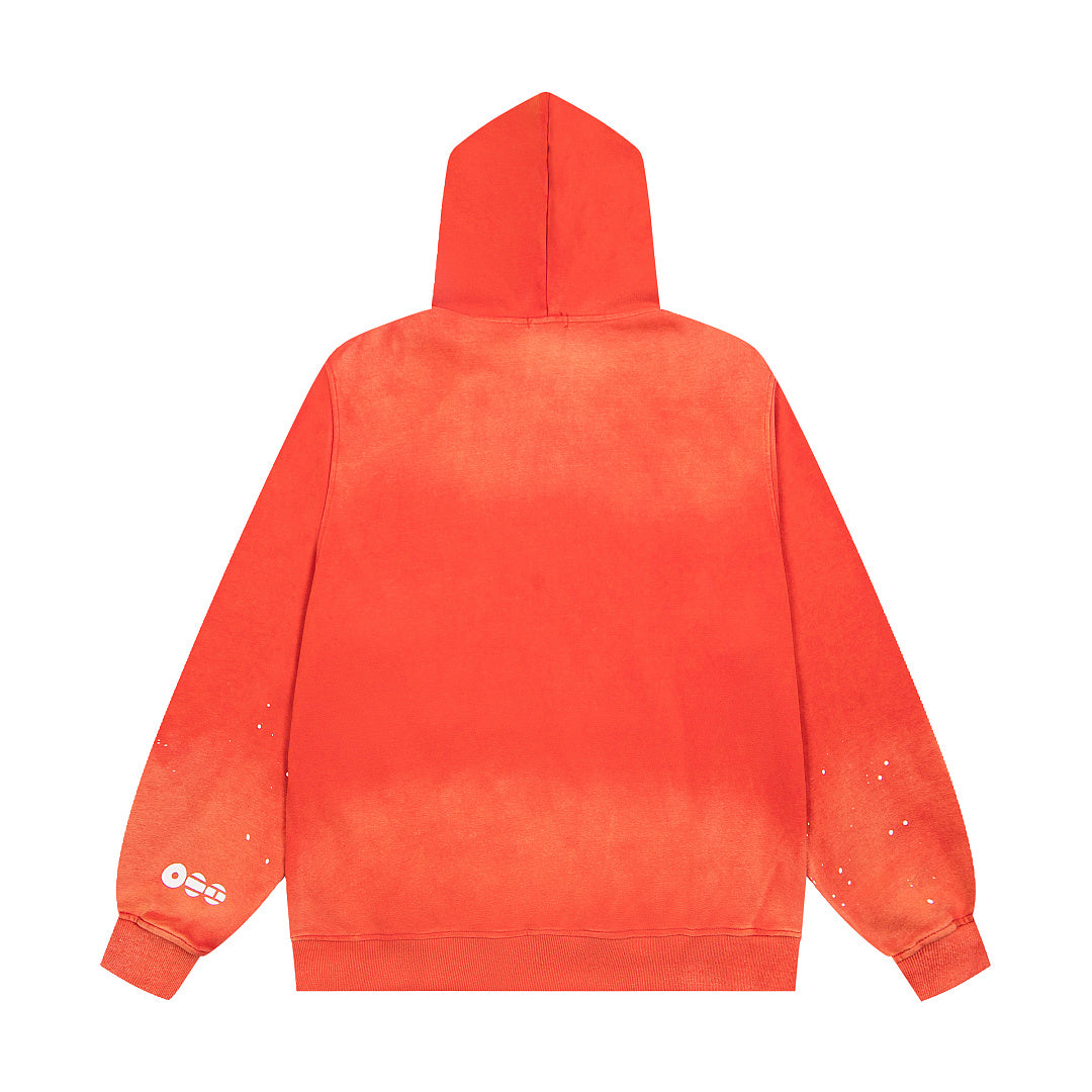 Vintage Orange ARIARI RANG Full‑Zip Hoodie