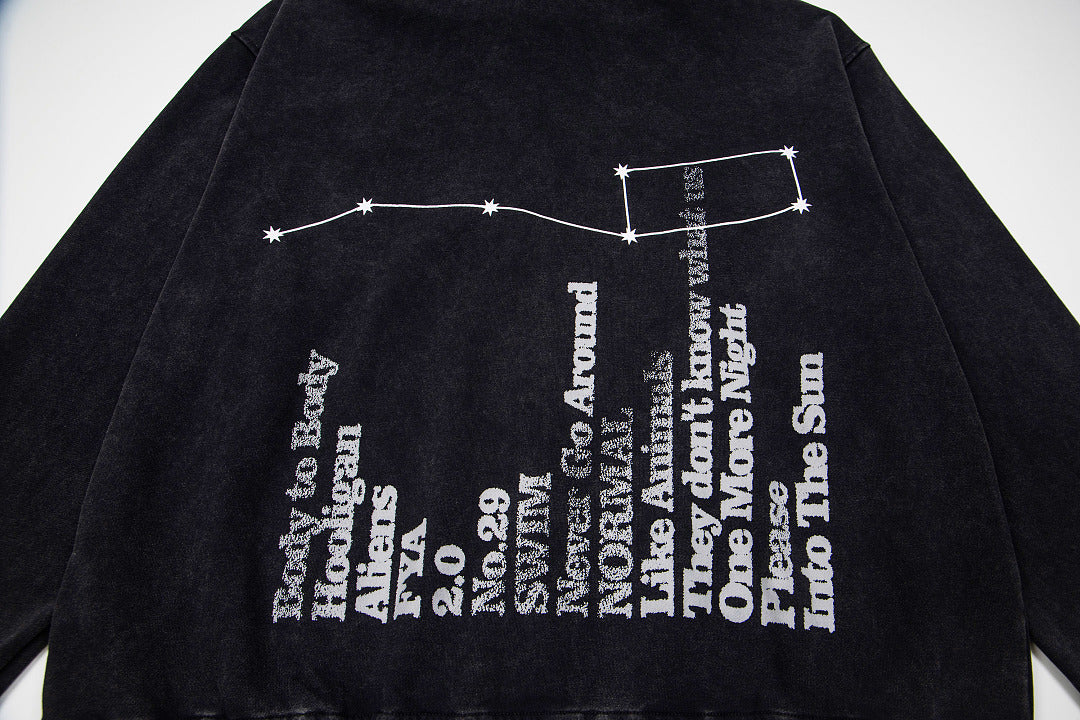 Vintage New York City Graphic Full‑Zip Hoodie